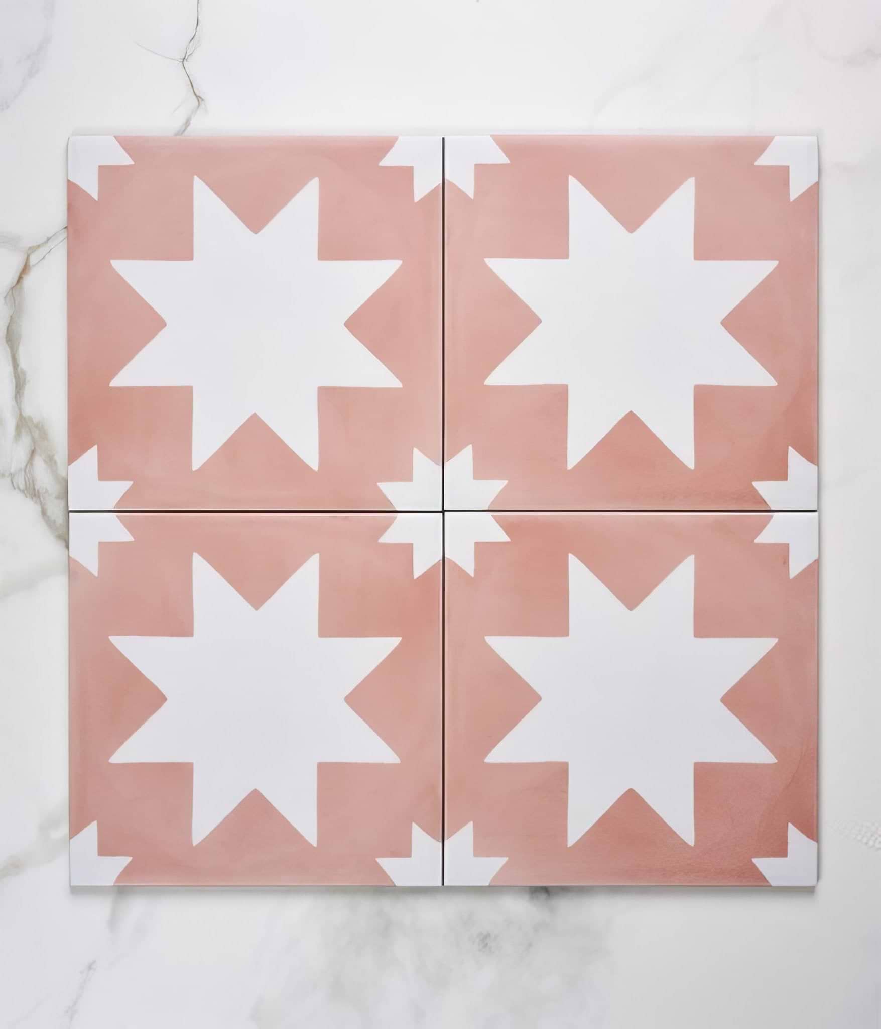 Memphis Porcelain Coral - Hyperion Tiles