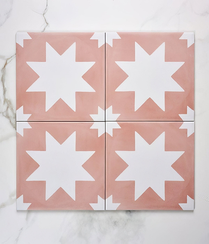 Memphis Porcelain Coral - Hyperion Tiles