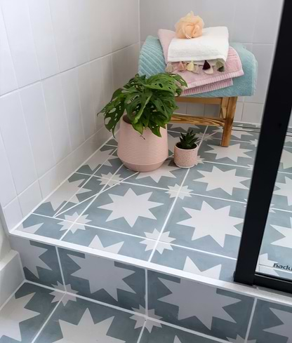 Memphis Porcelain Lagoon - Hyperion Tiles