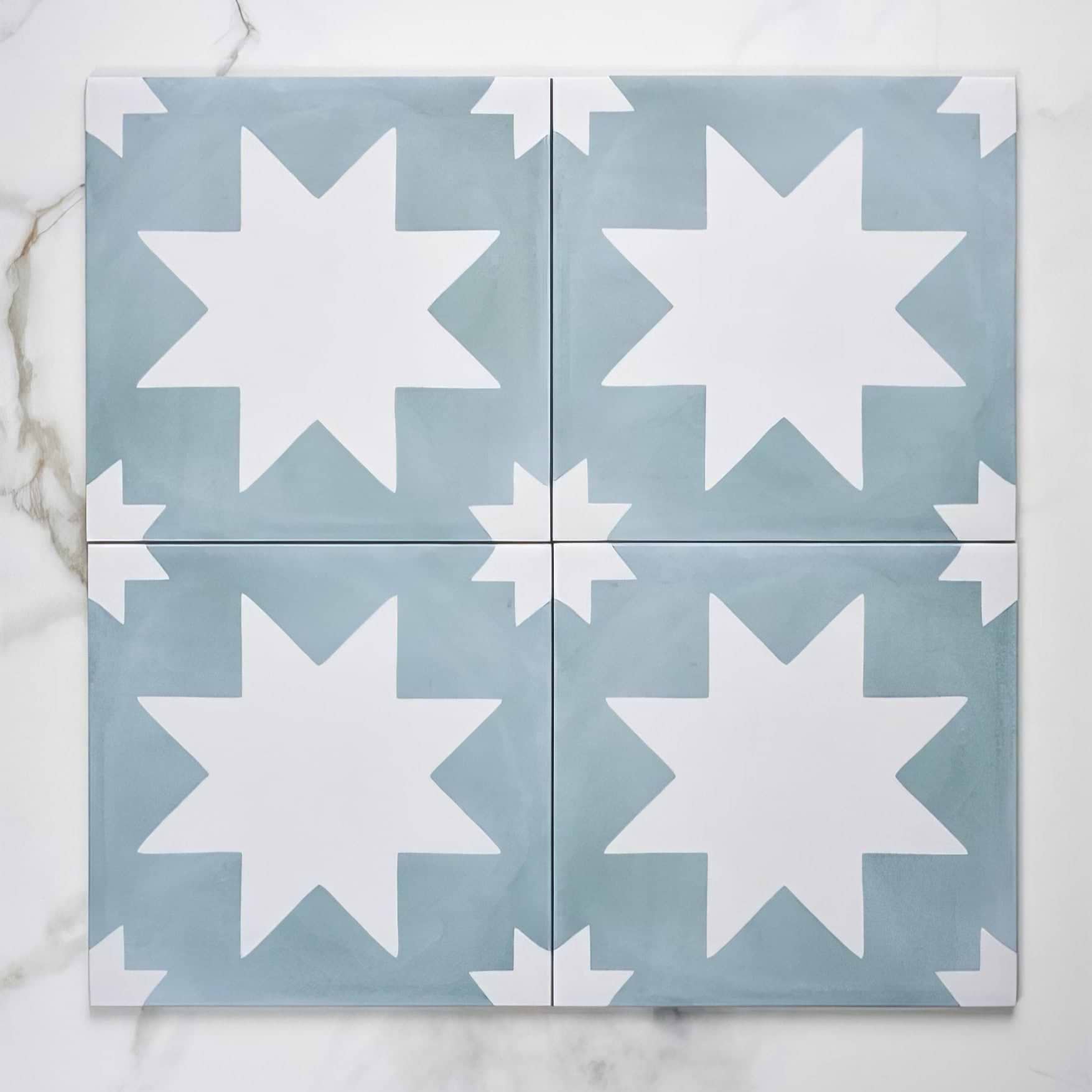 Memphis Porcelain Lagoon - Hyperion Tiles