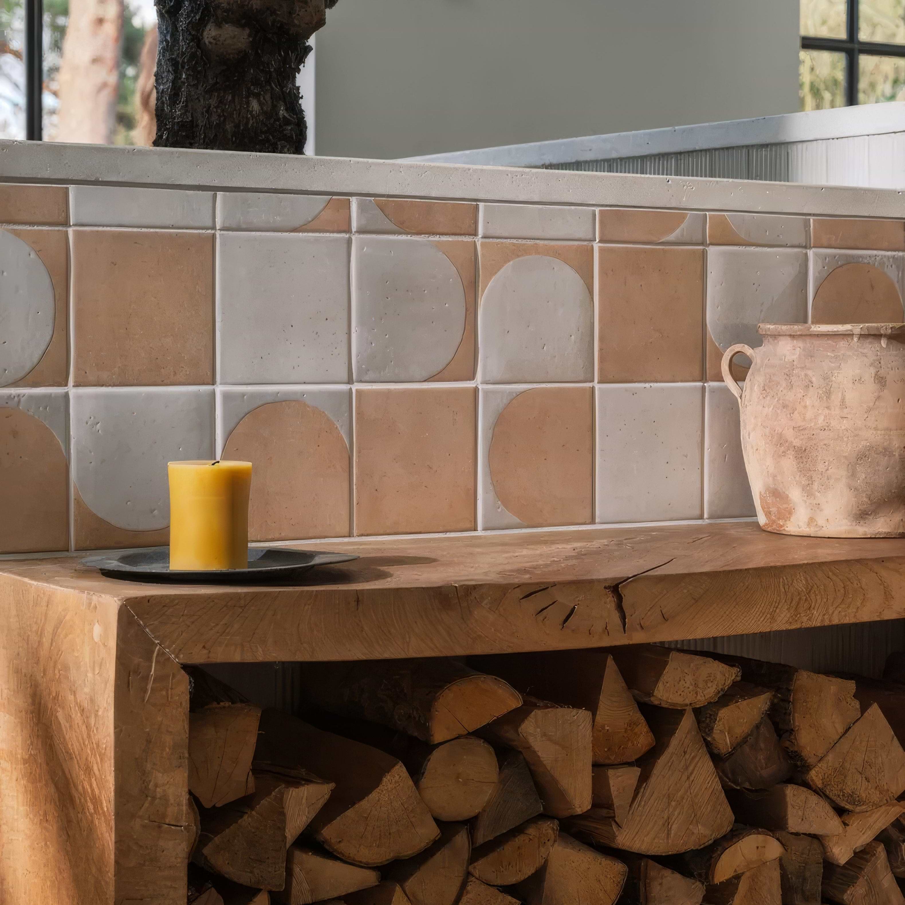 Menara Cotto Arches Porcelain By Hyperion Tiles