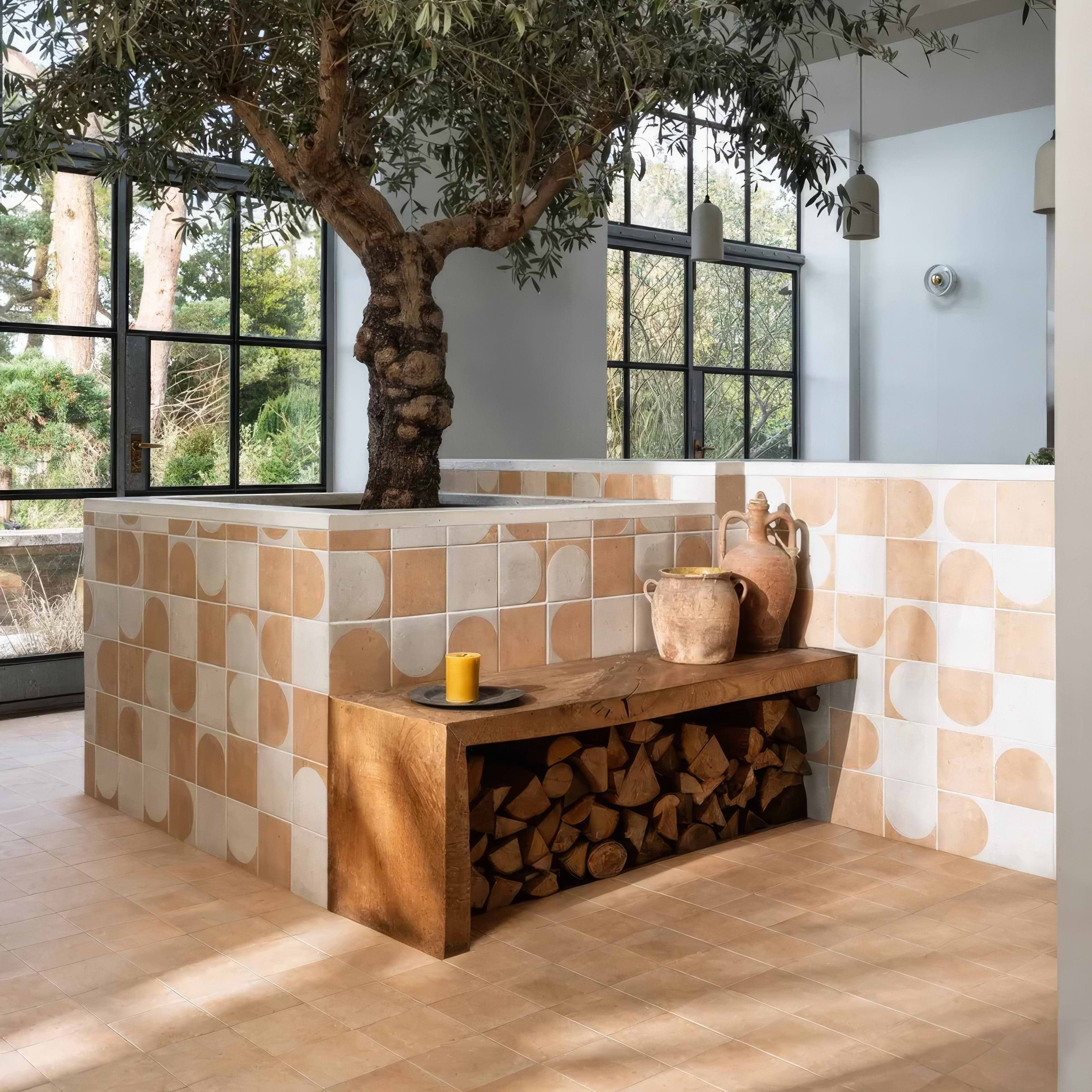 Menara Cotto Arches Porcelain By Hyperion Tiles