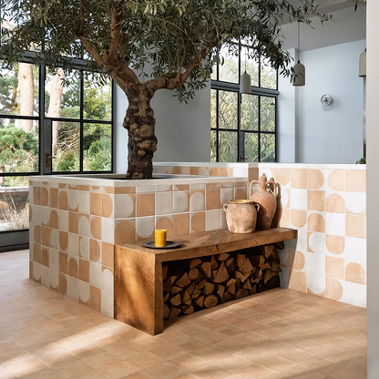 Menara White Arches Porcelain By Hyperion Tiles
