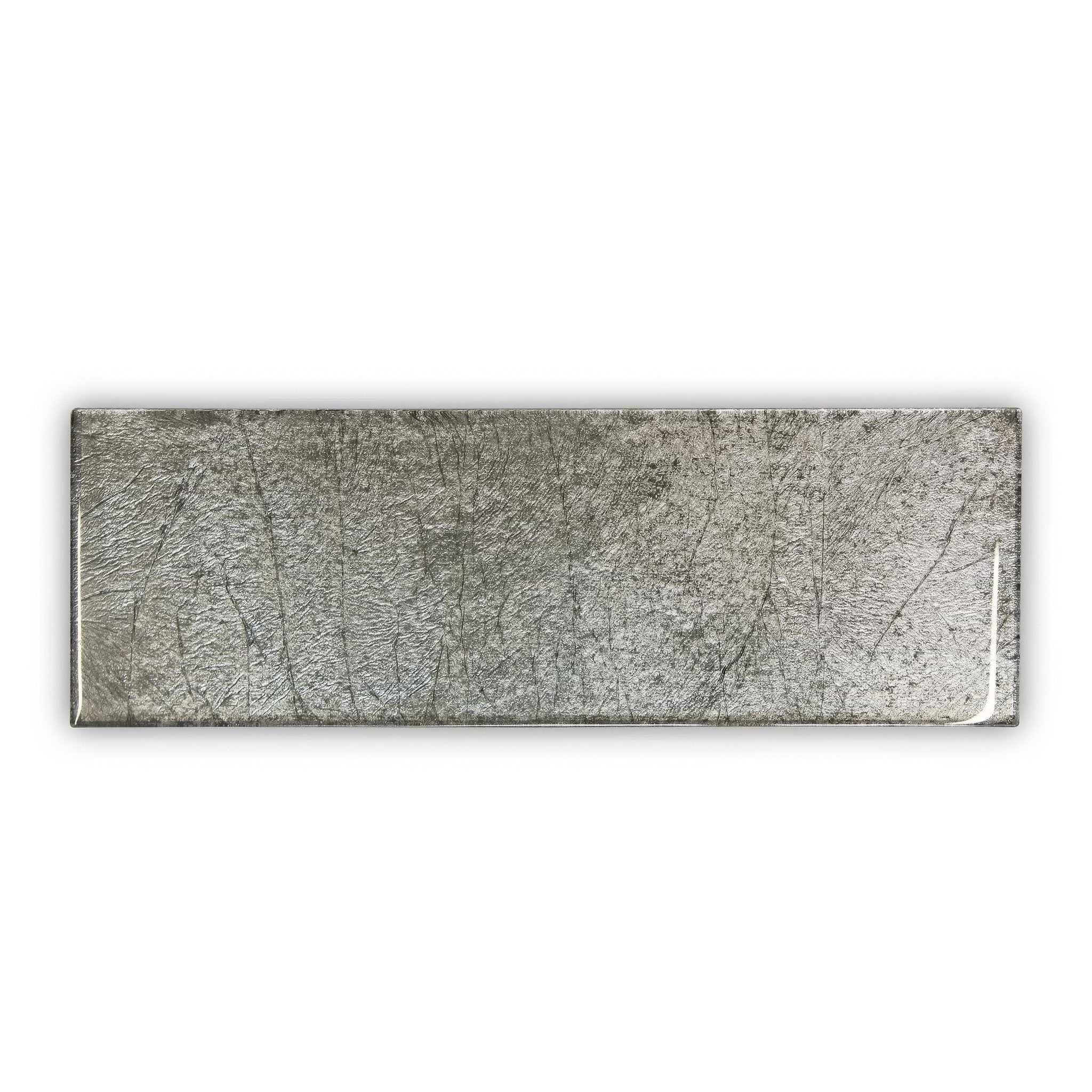 Metallic Vitreum Argentum 10 x 30cm - Hyperion Tiles