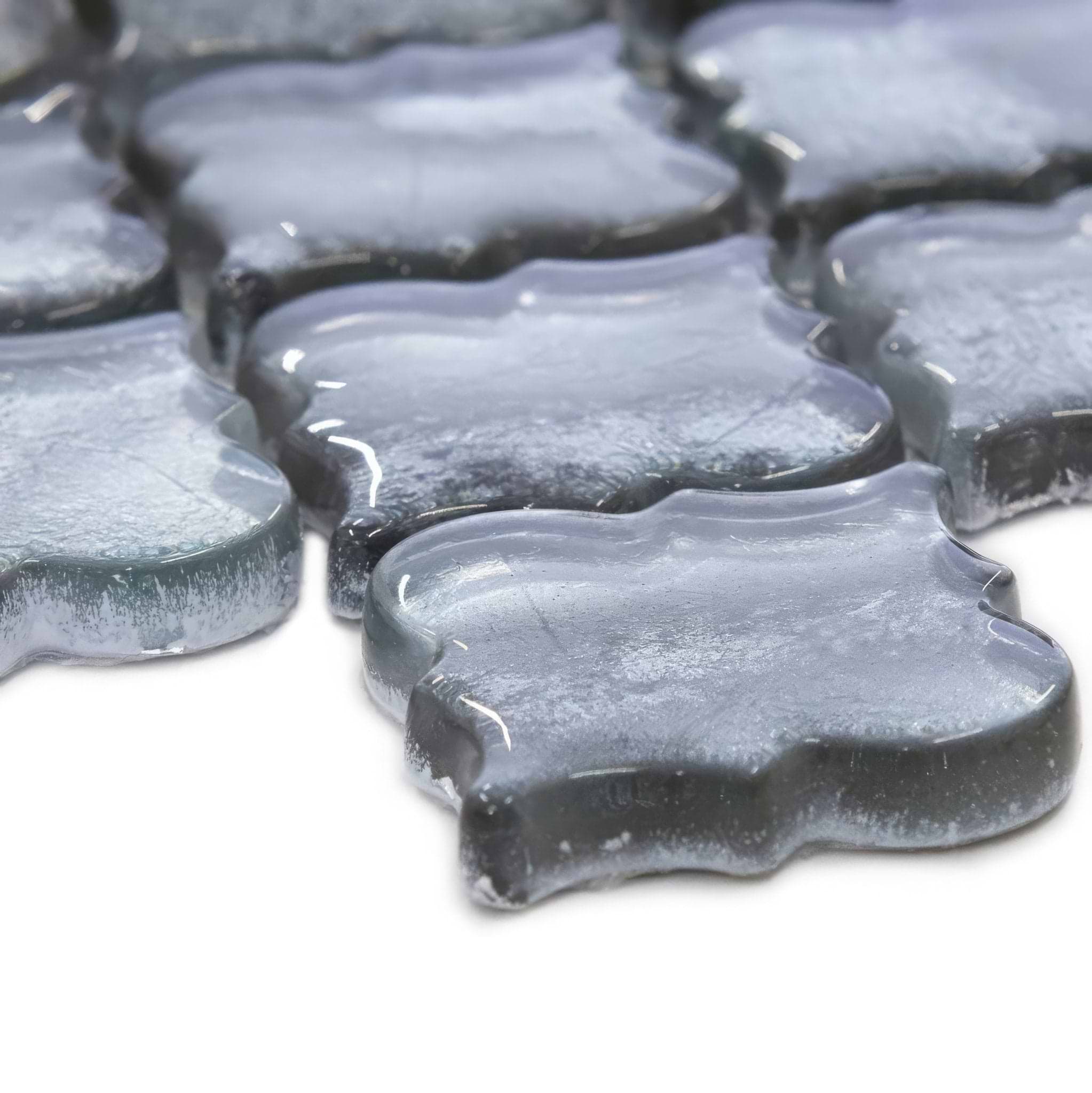 Metallic Vitreum Argentum Arabesque - Hyperion Tiles