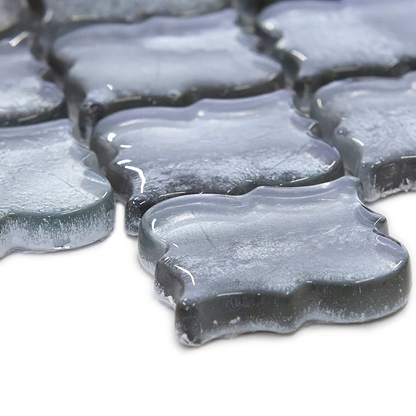 Metallic Vitreum Argentum Arabesque - Hyperion Tiles