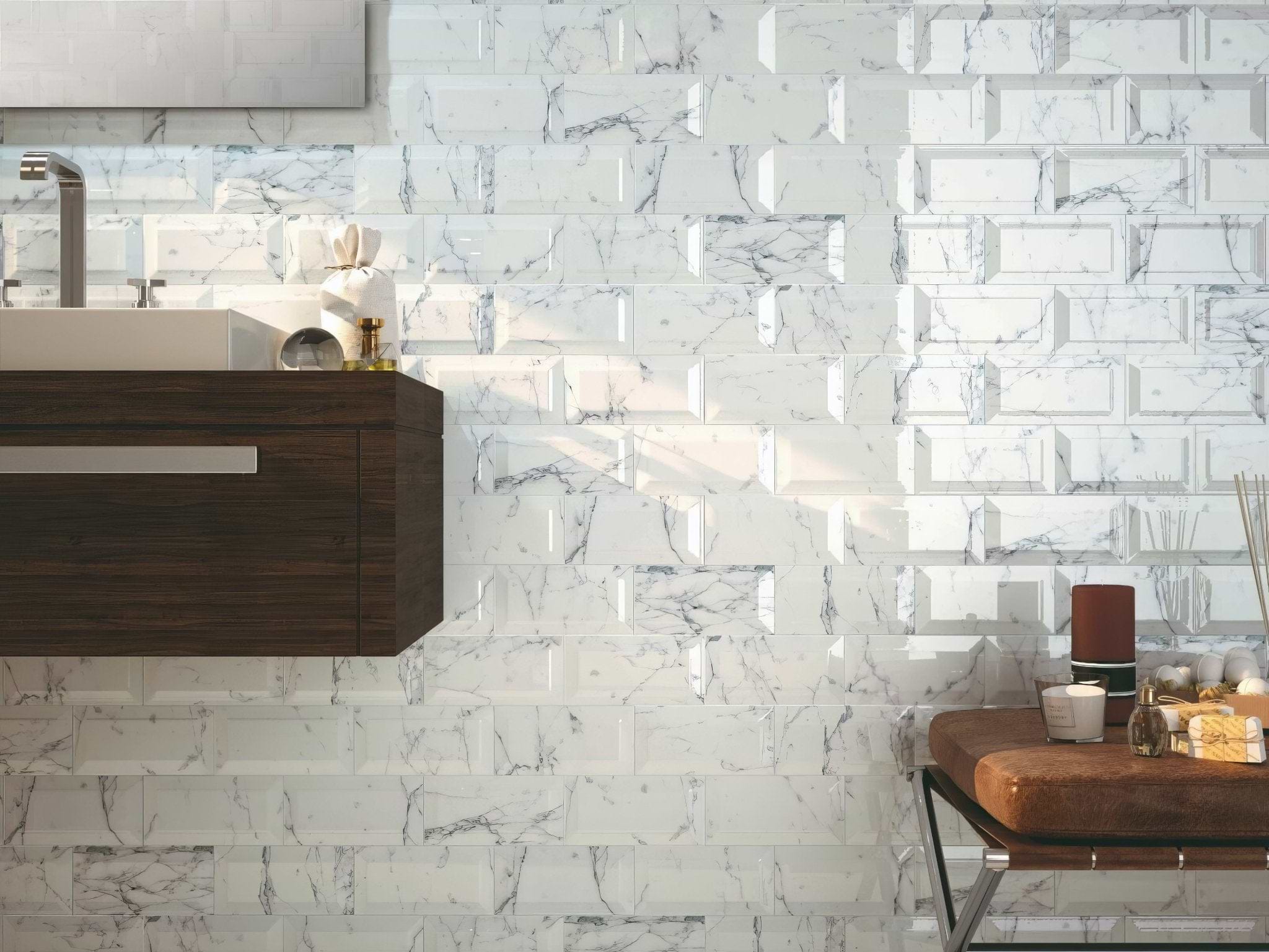 Metro Calacatta Gris Ceramic Gloss - Hyperion Tiles