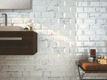 Metro Calacatta Gris Ceramic Gloss - Hyperion Tiles