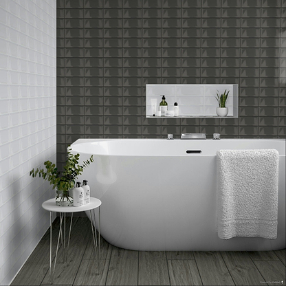 Metro Graphite Ceramic Gloss - Hyperion Tiles