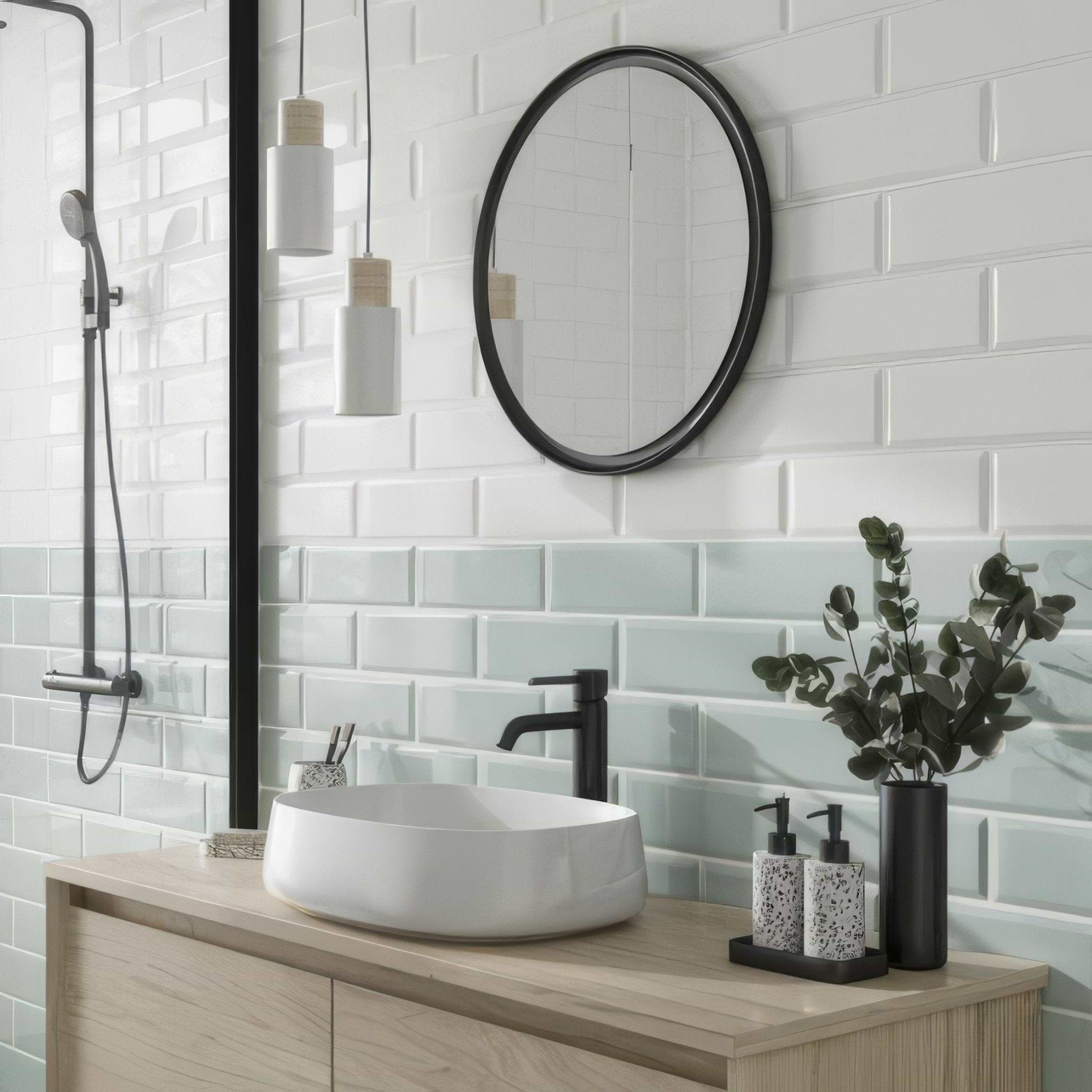 Metro Mint Ceramic Gloss - Hyperion Tiles