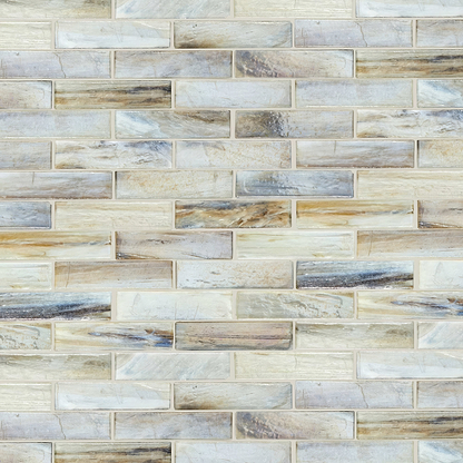 Malacassa Oasis Brick - Glass Mosaic - Fired Earth