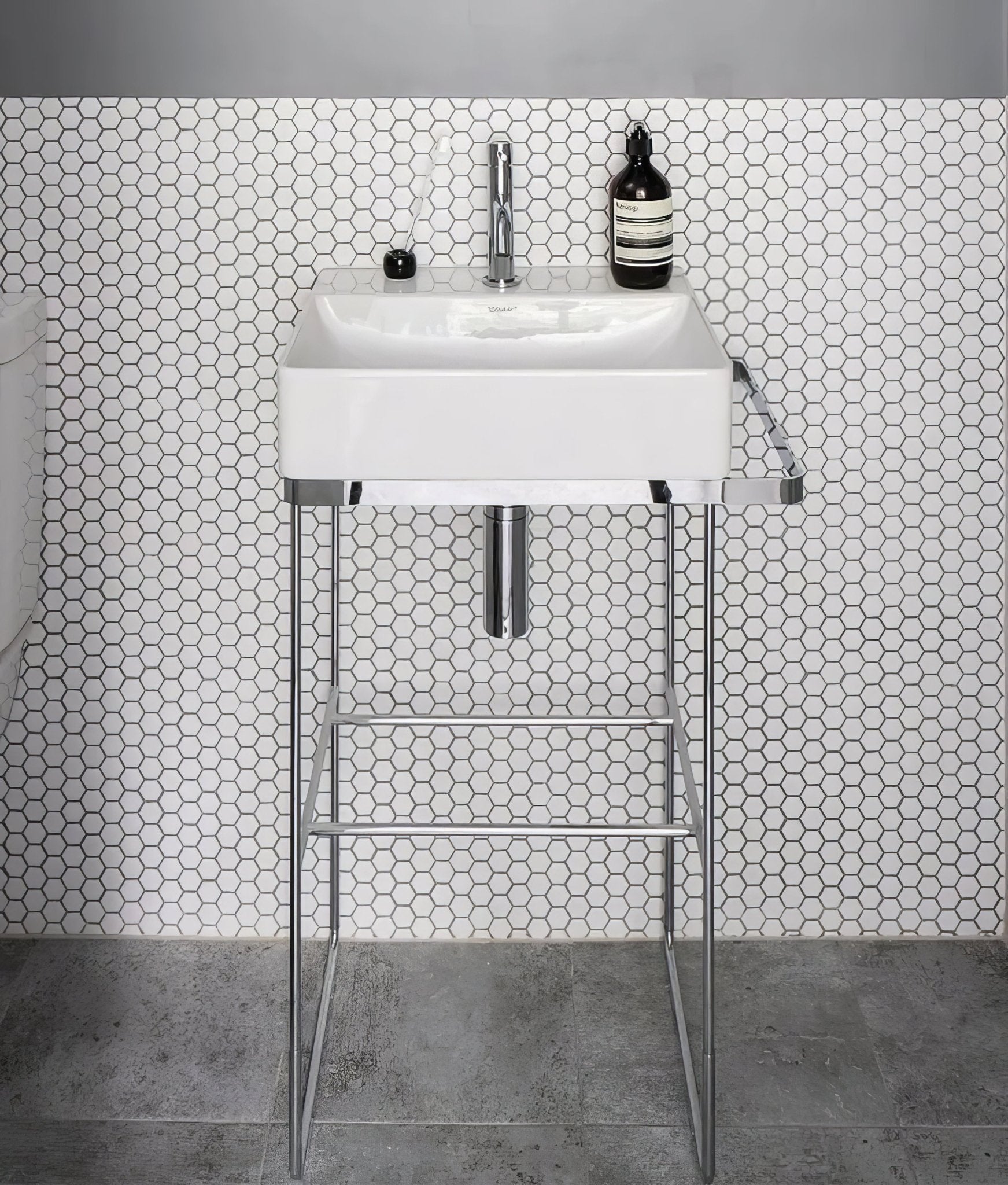 Mono Hex Porcelain Mosaic Blanc - Hyperion Tiles