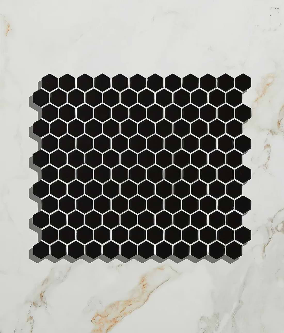 Mono Hex Porcelain Noir - Hyperion Tiles