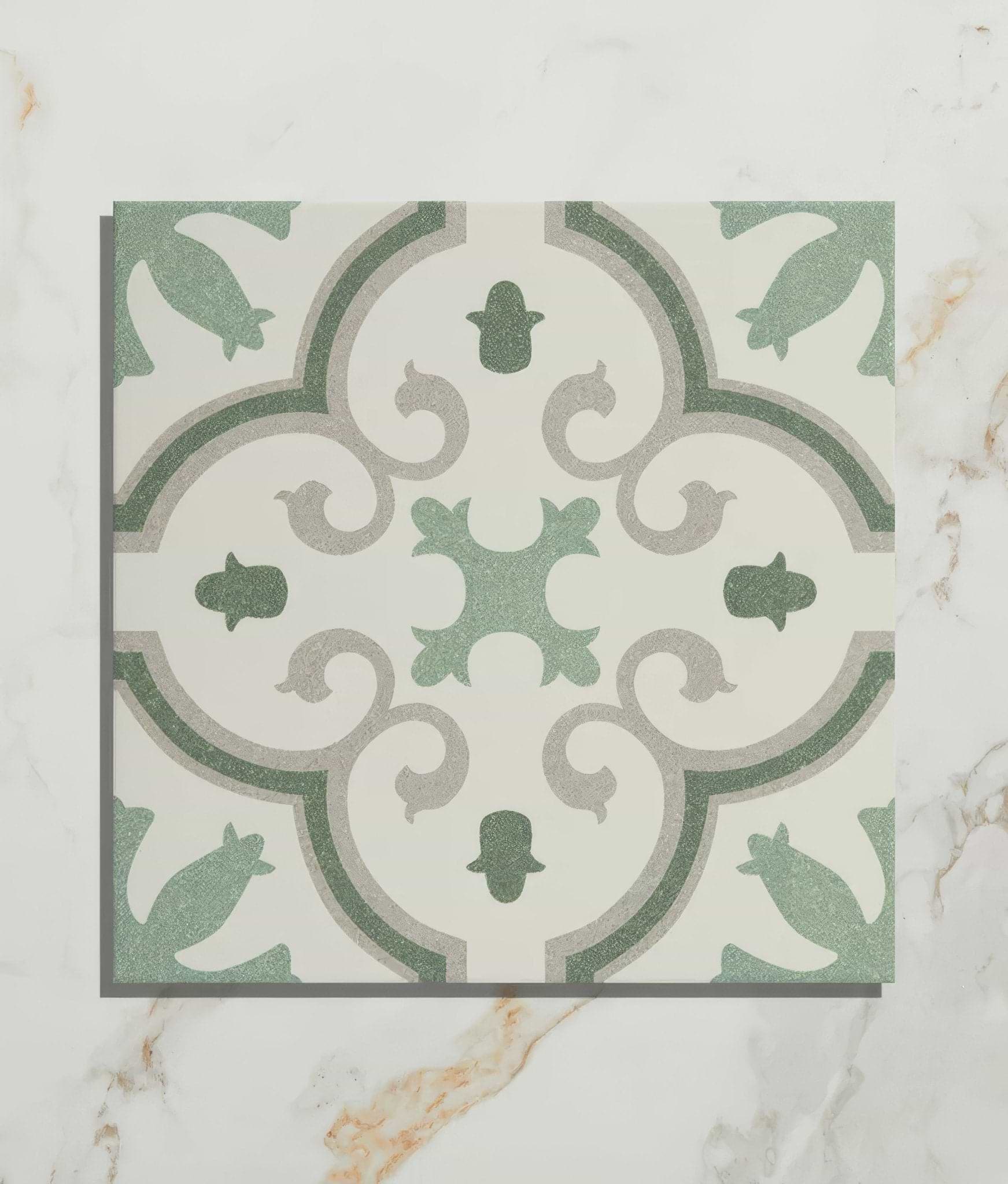Moroccan Impressions Porcelain Amina Green - Hyperion Tiles