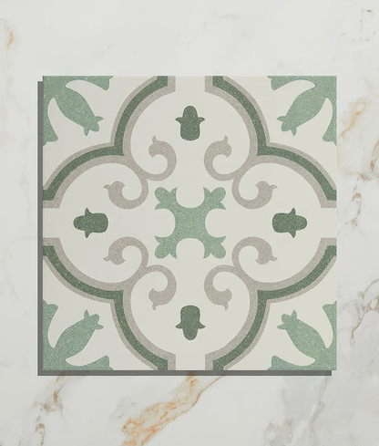 Moroccan Impressions Porcelain Amina Green - Hyperion Tiles