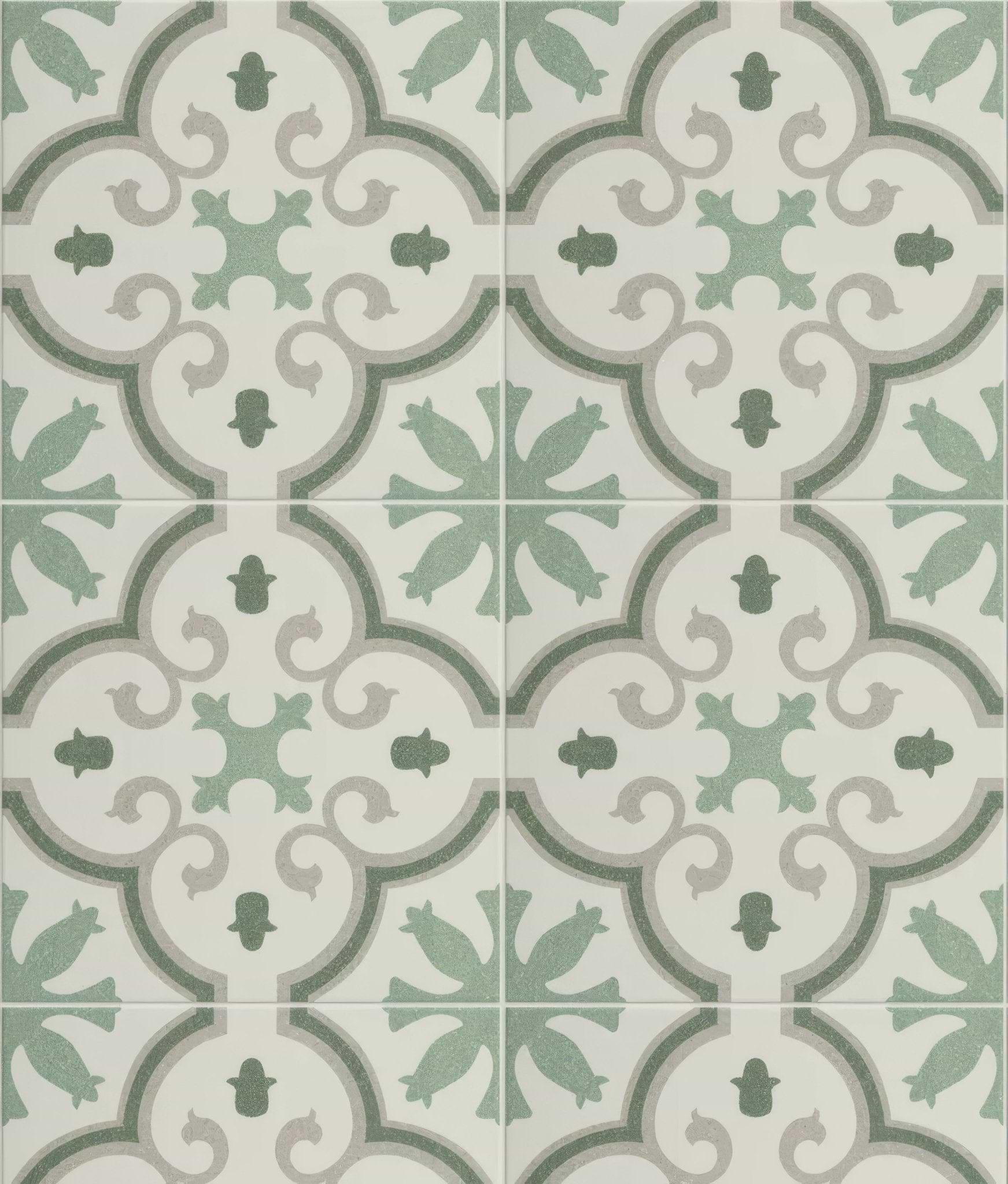 Moroccan Impressions Porcelain Amina Green - Hyperion Tiles