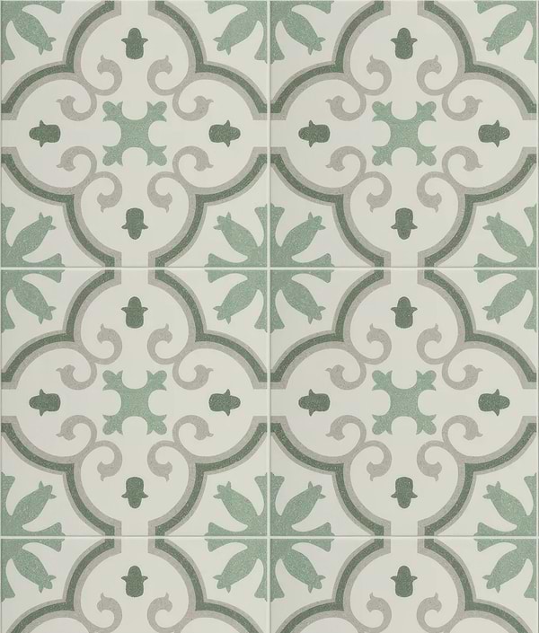 Moroccan Impressions Porcelain Amina Green - Hyperion Tiles