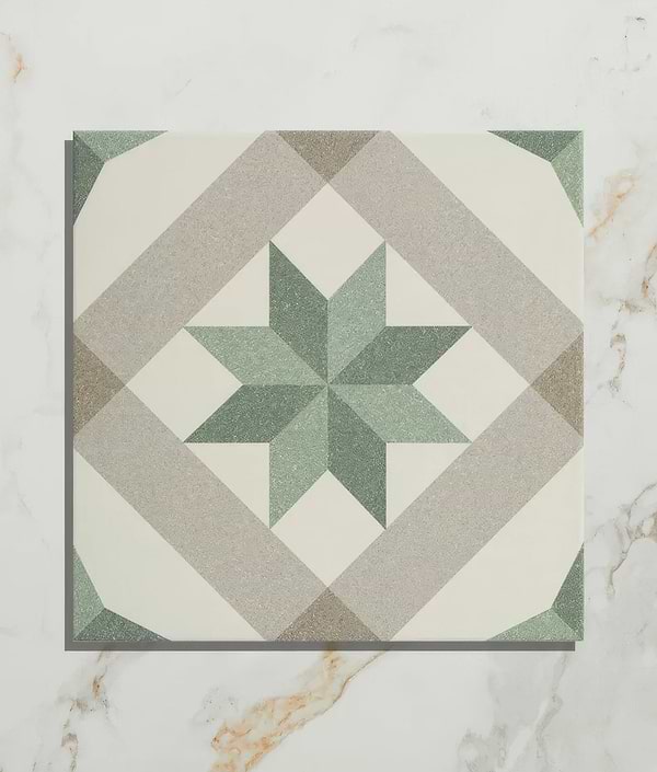 Moroccan Impressions Porcelain Joya Green - Hyperion Tiles
