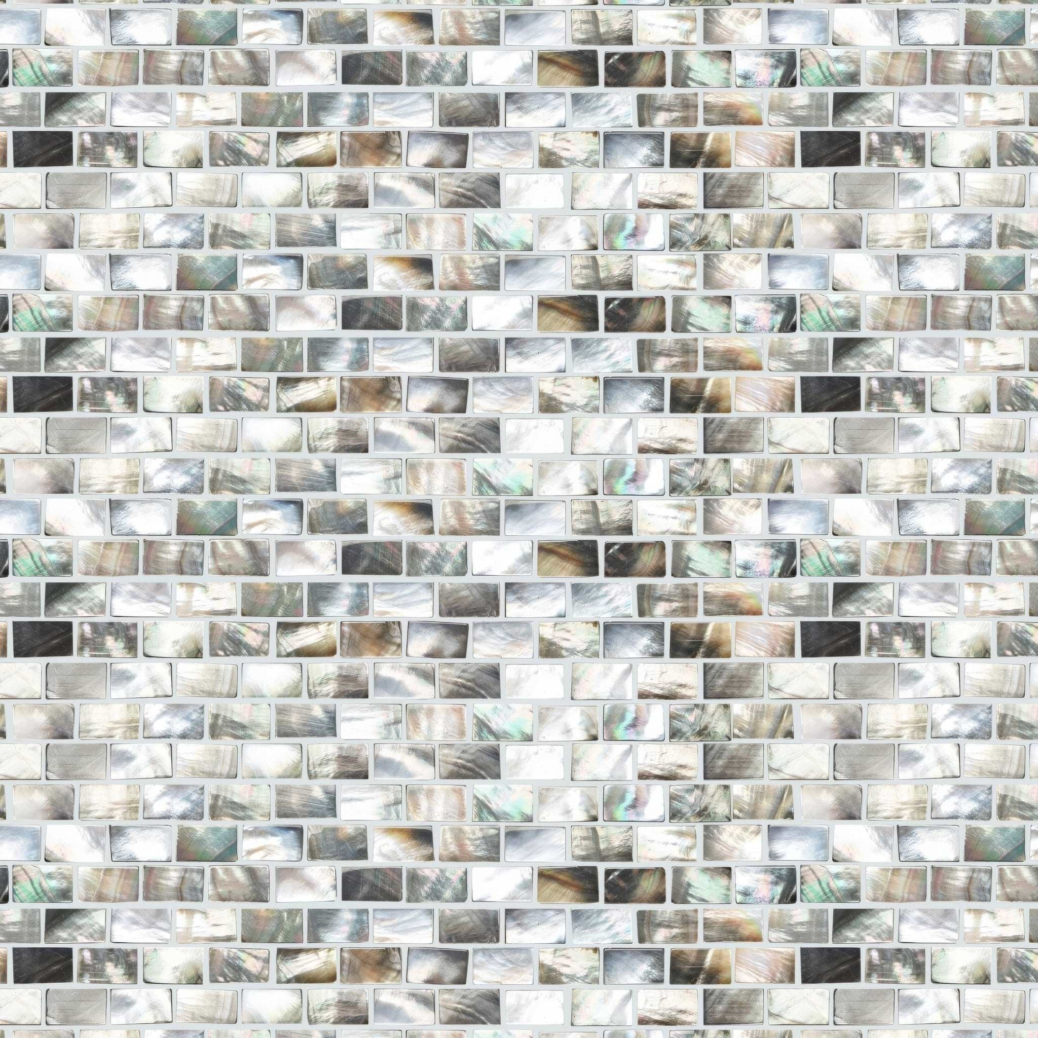 Mother Of Pearl Black Rectangle - Hyperion Tiles