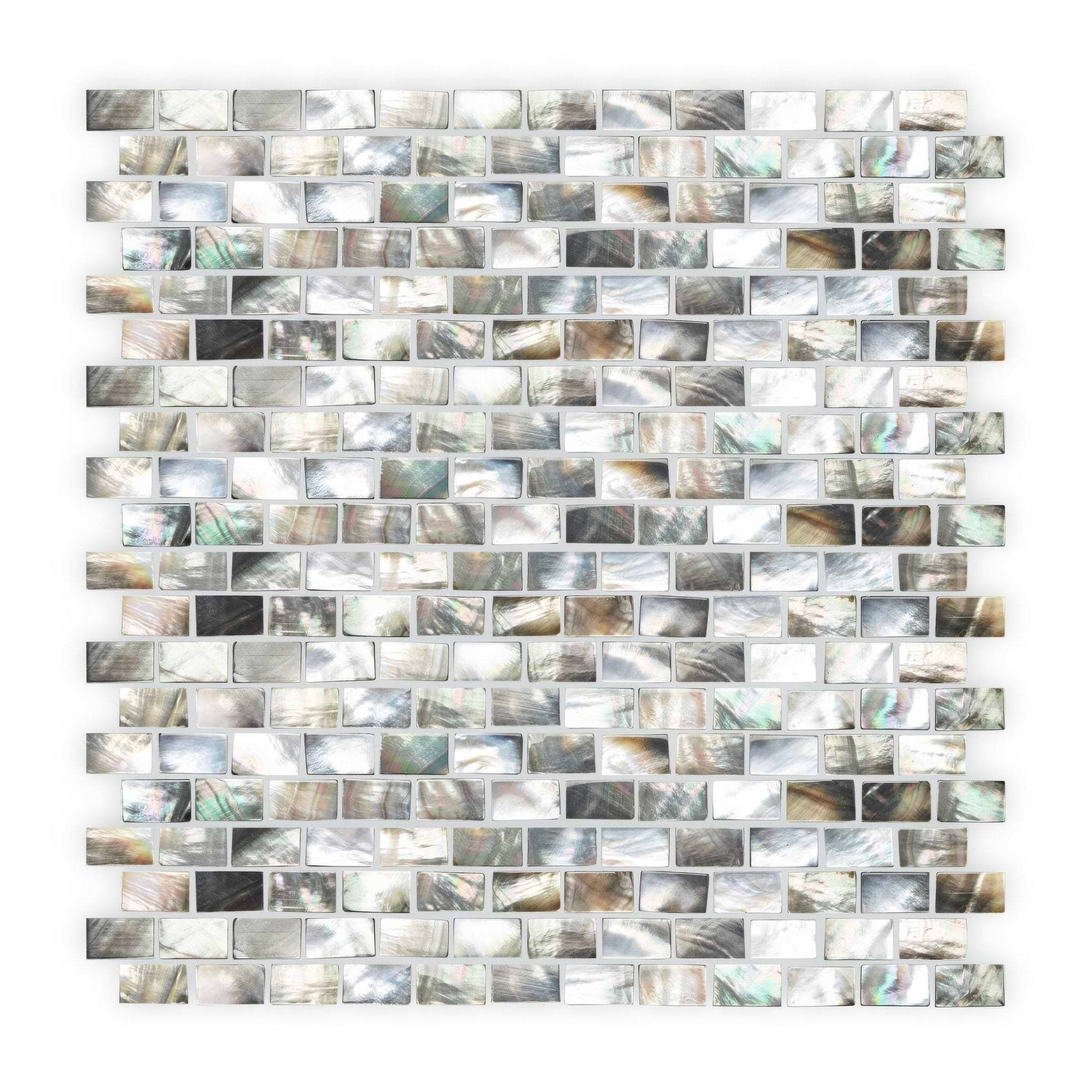 Mother Of Pearl Black Rectangle - Hyperion Tiles