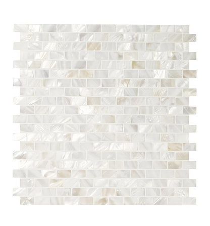 Mother Of Pearl White Rectangle - Hyperion Tiles