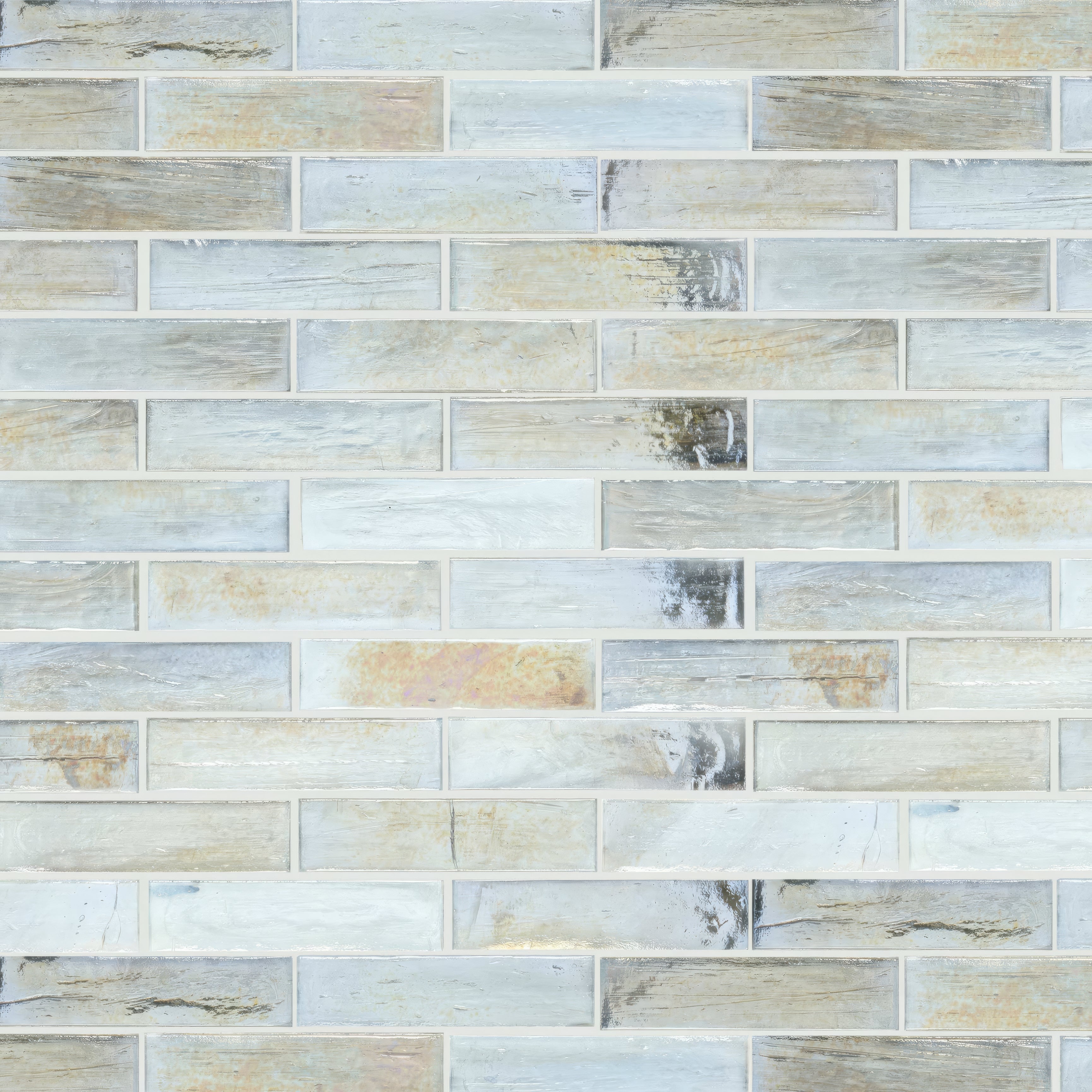 Malacassa Spa Brick - Glass Mosaic - Fired Earth