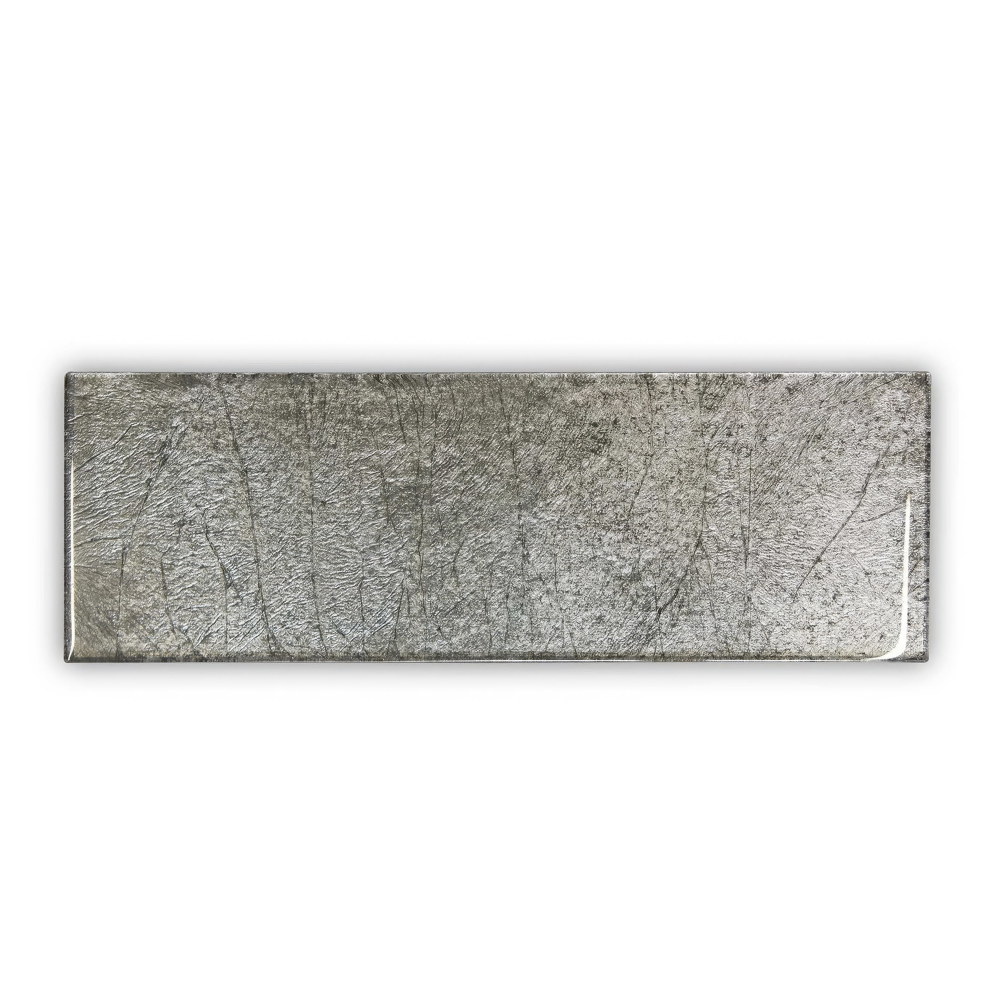 Metallic Vitreum Argentum 10 x 30cm - Glass Tiles - Fired Earth