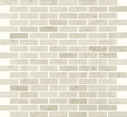 Nares Brickbond Marble Mosaic - Hyperion Tiles