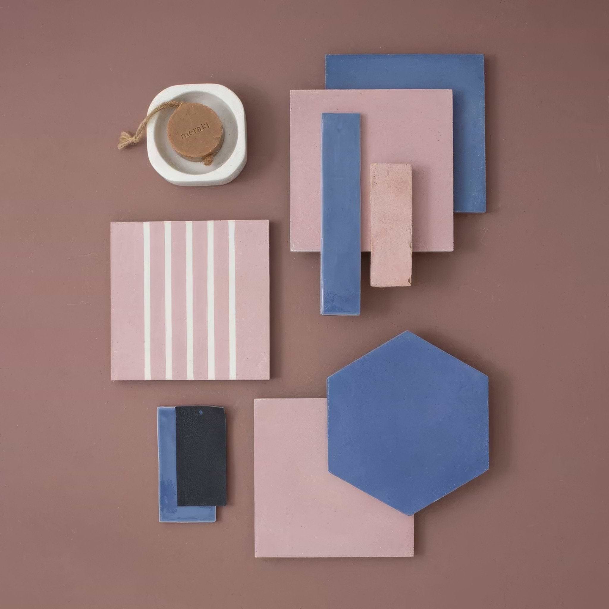 Navy Glazed Metro Tile - Hyperion Tiles