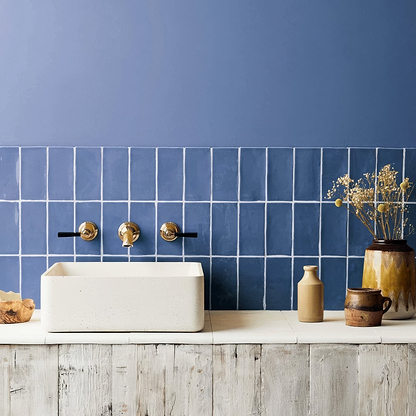 Navy Glazed Metro Tile - Hyperion Tiles