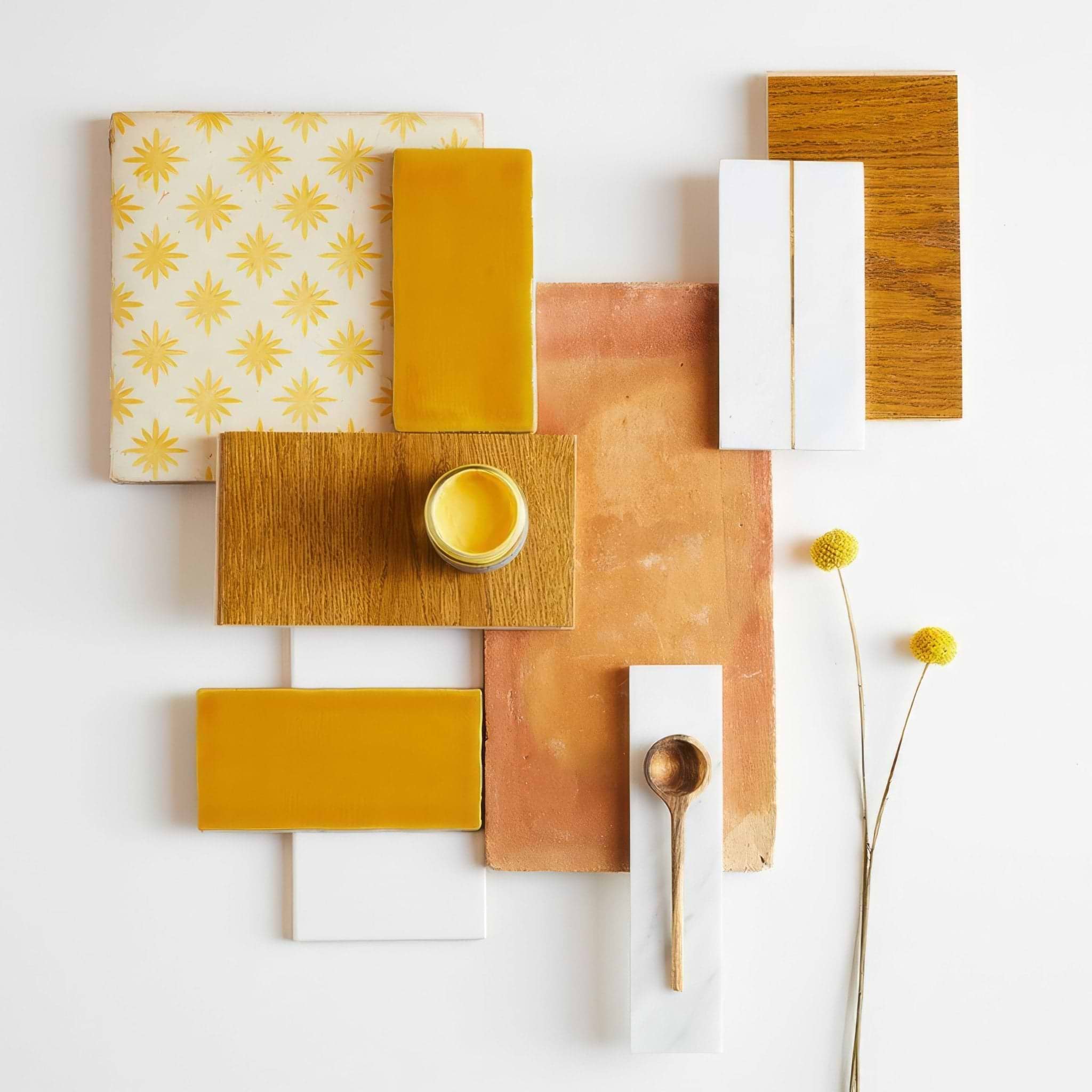Neisha Crosland Atlas Pine Flower Buttercup - Hyperion Tiles