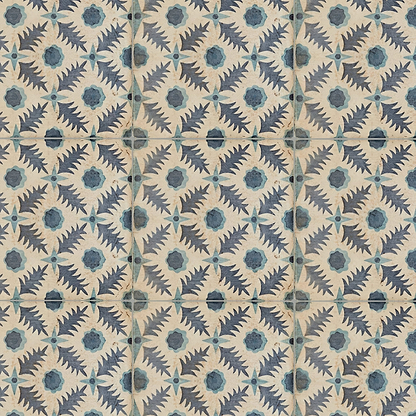 Neisha Crosland Atlas Pine Flower Indigo - Hyperion Tiles