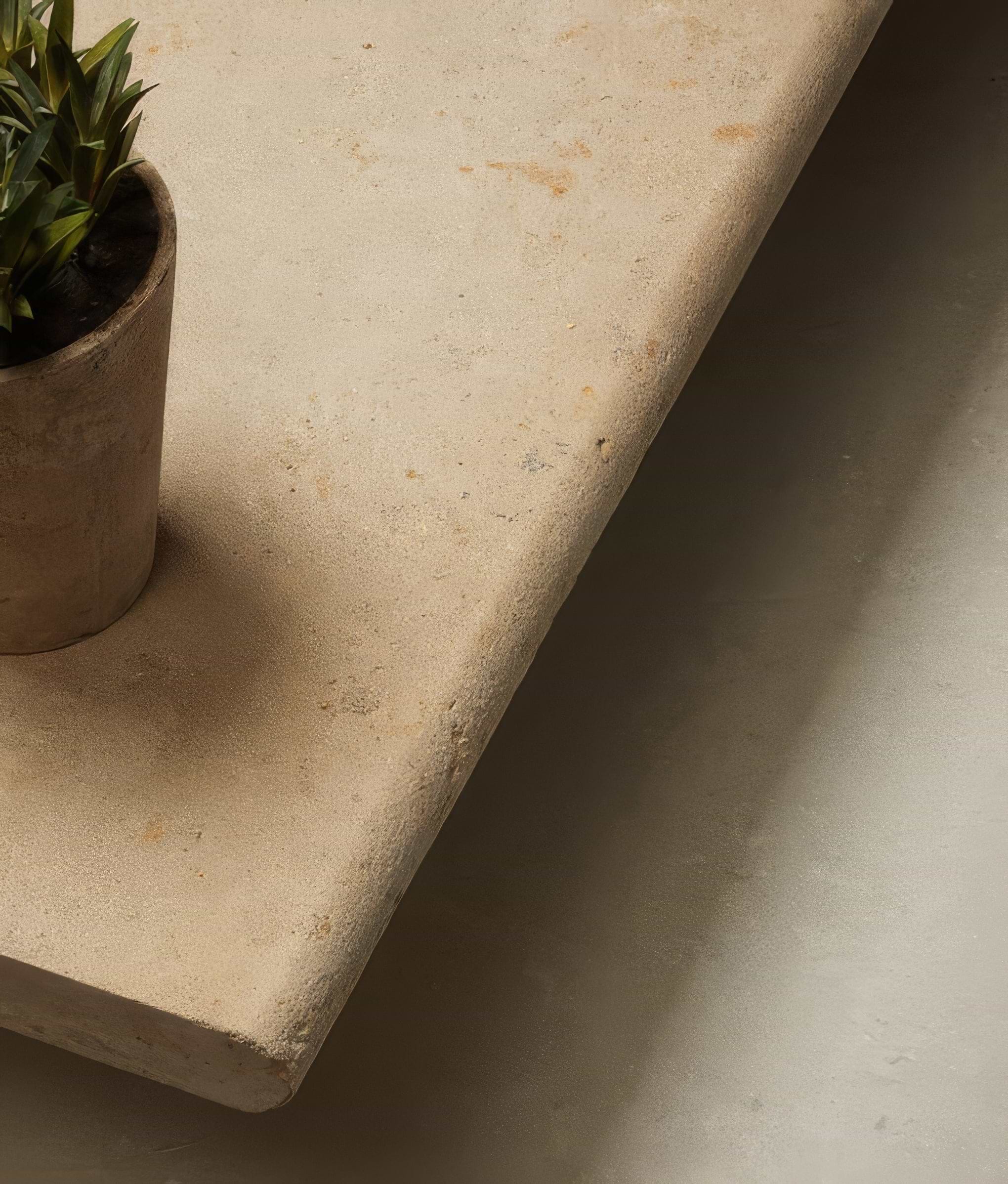 Buscot Limestone Etched Bullnose Coping By Hyperion Tiles