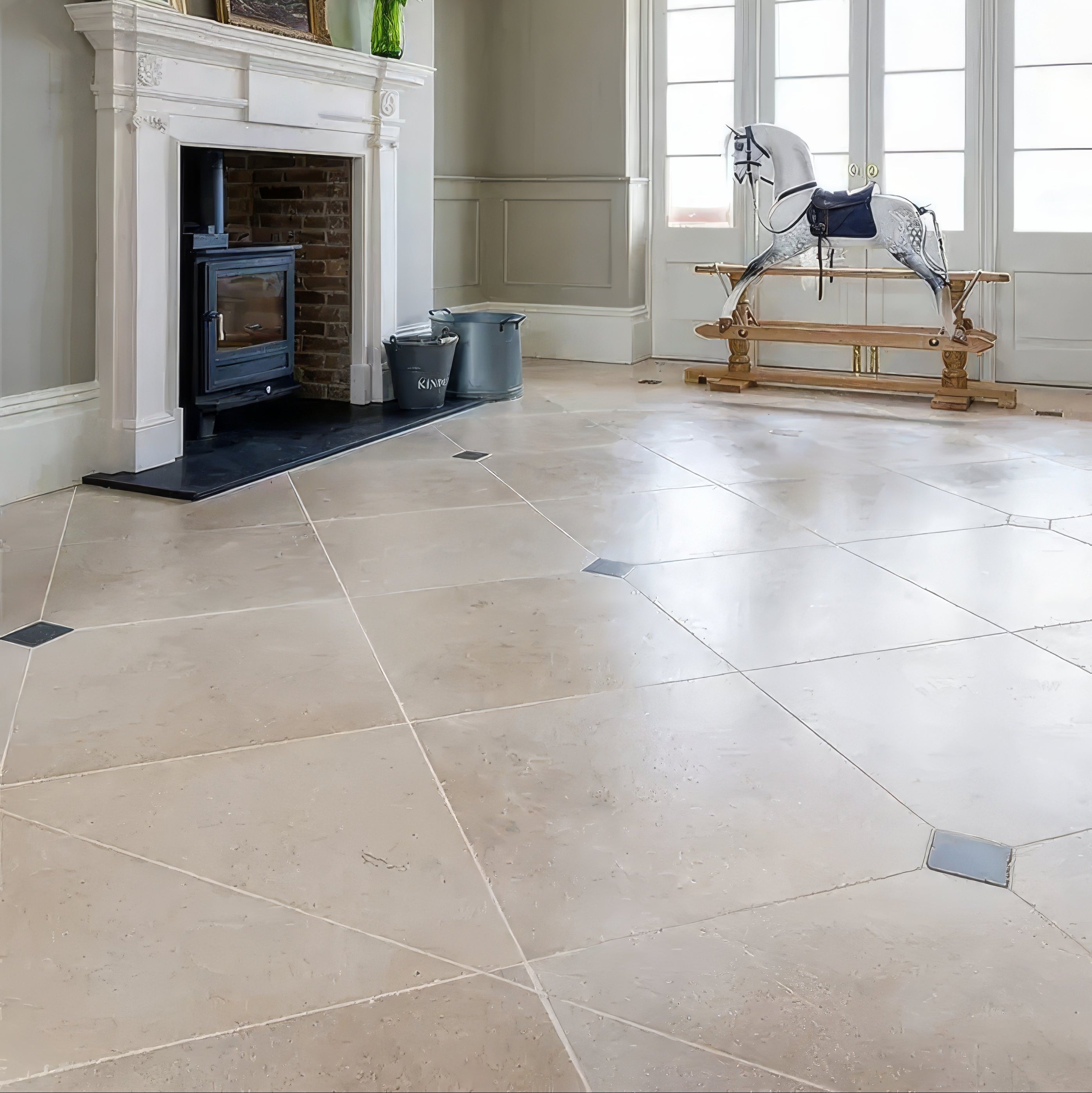 Buscot Limestone Velvet Finish 60 x 60cm By Hyperion Tiles