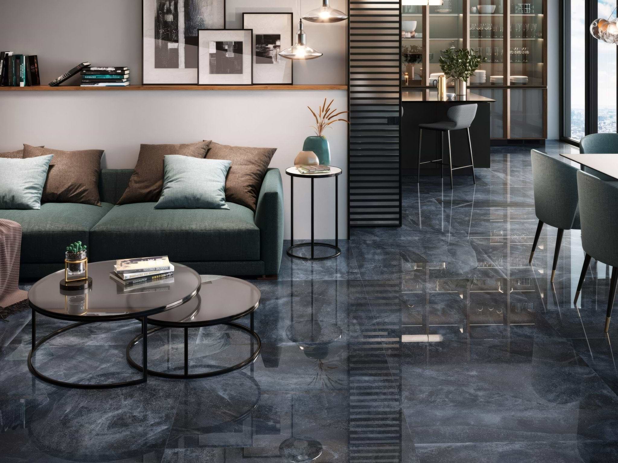 Nilo 1846 Blue Polished - Hyperion Tiles