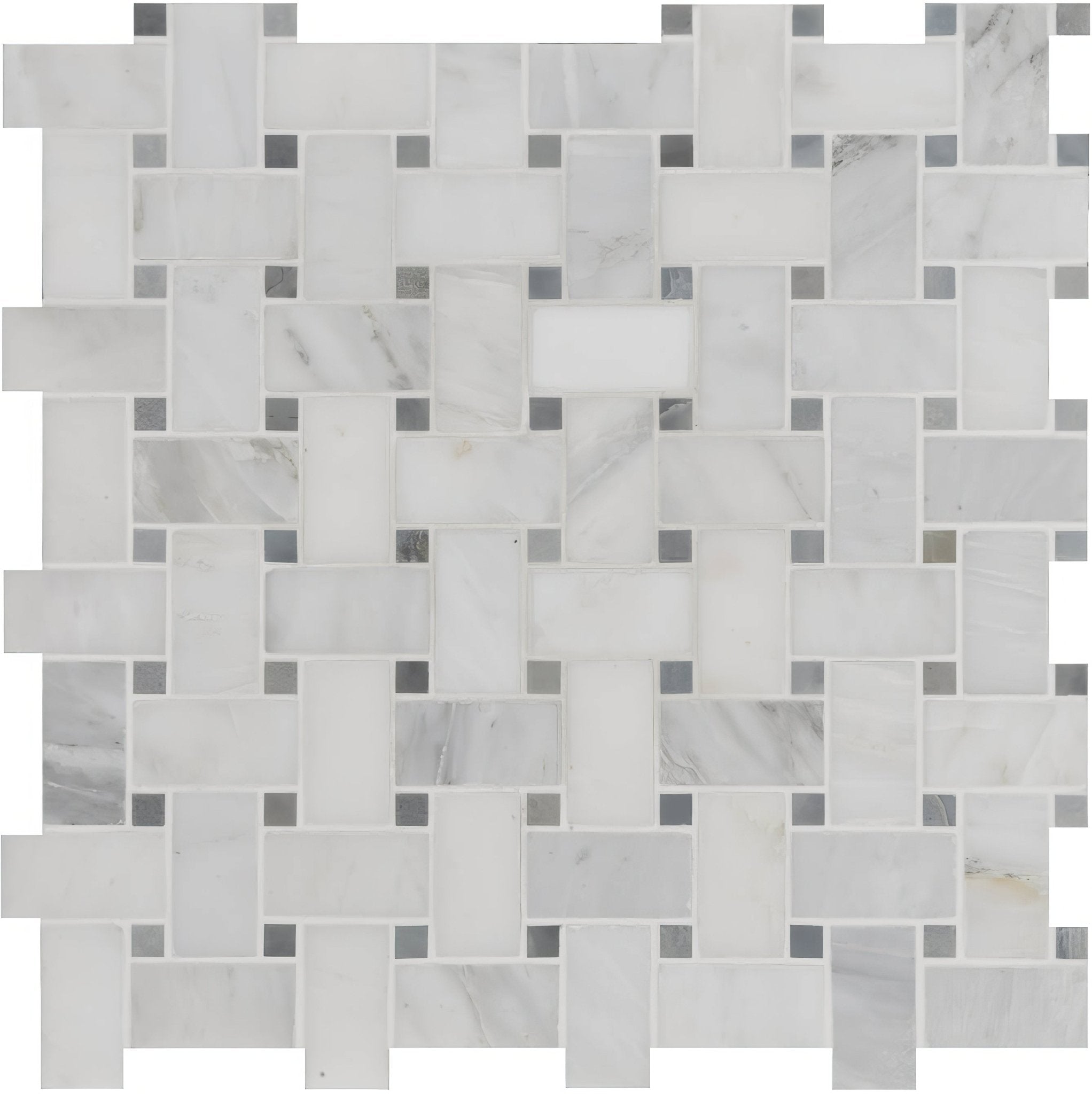 Nimbus Basketweave Stone Mosaic - Hyperion Tiles