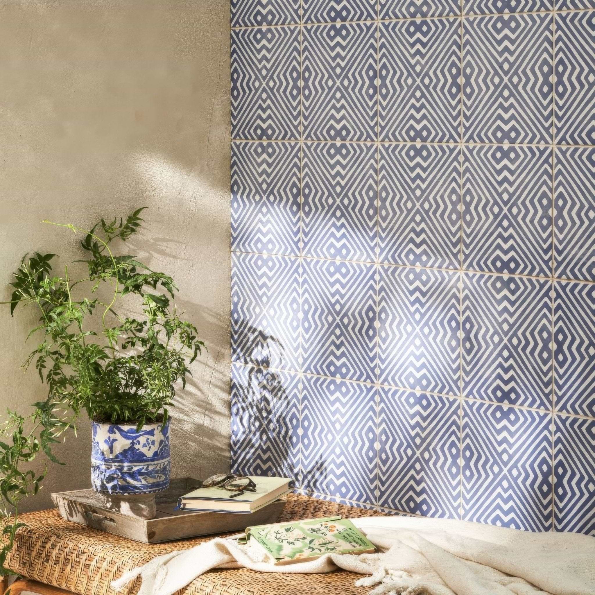 Nina Campbell Altai Indigo - Hyperion Tiles