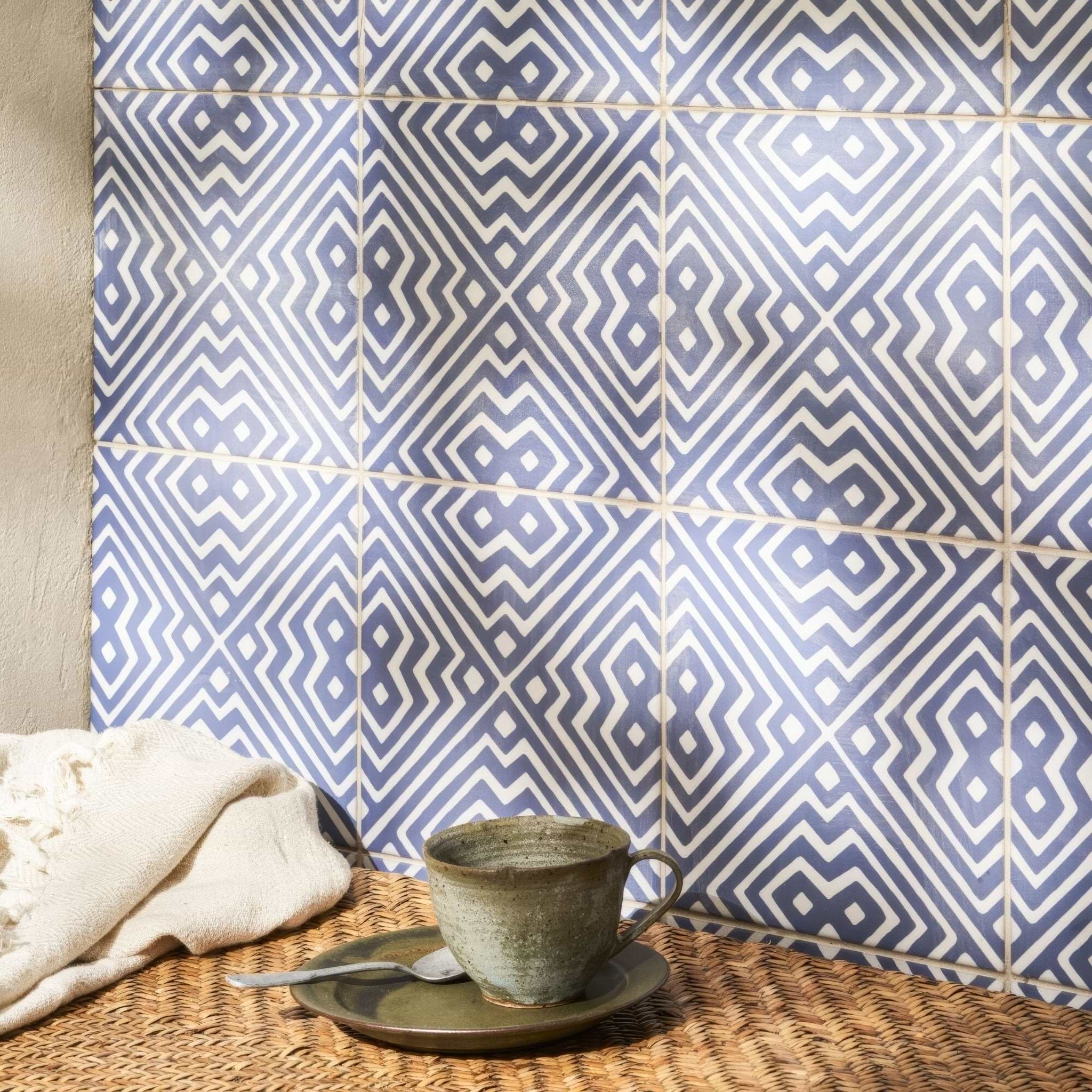 Nina Campbell Altai Indigo - Hyperion Tiles