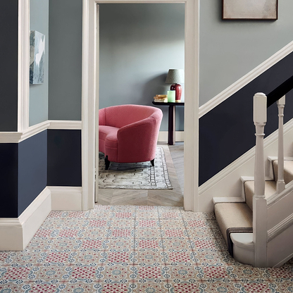 Nina Campbell Ronda Coral Aqua - Hyperion Tiles