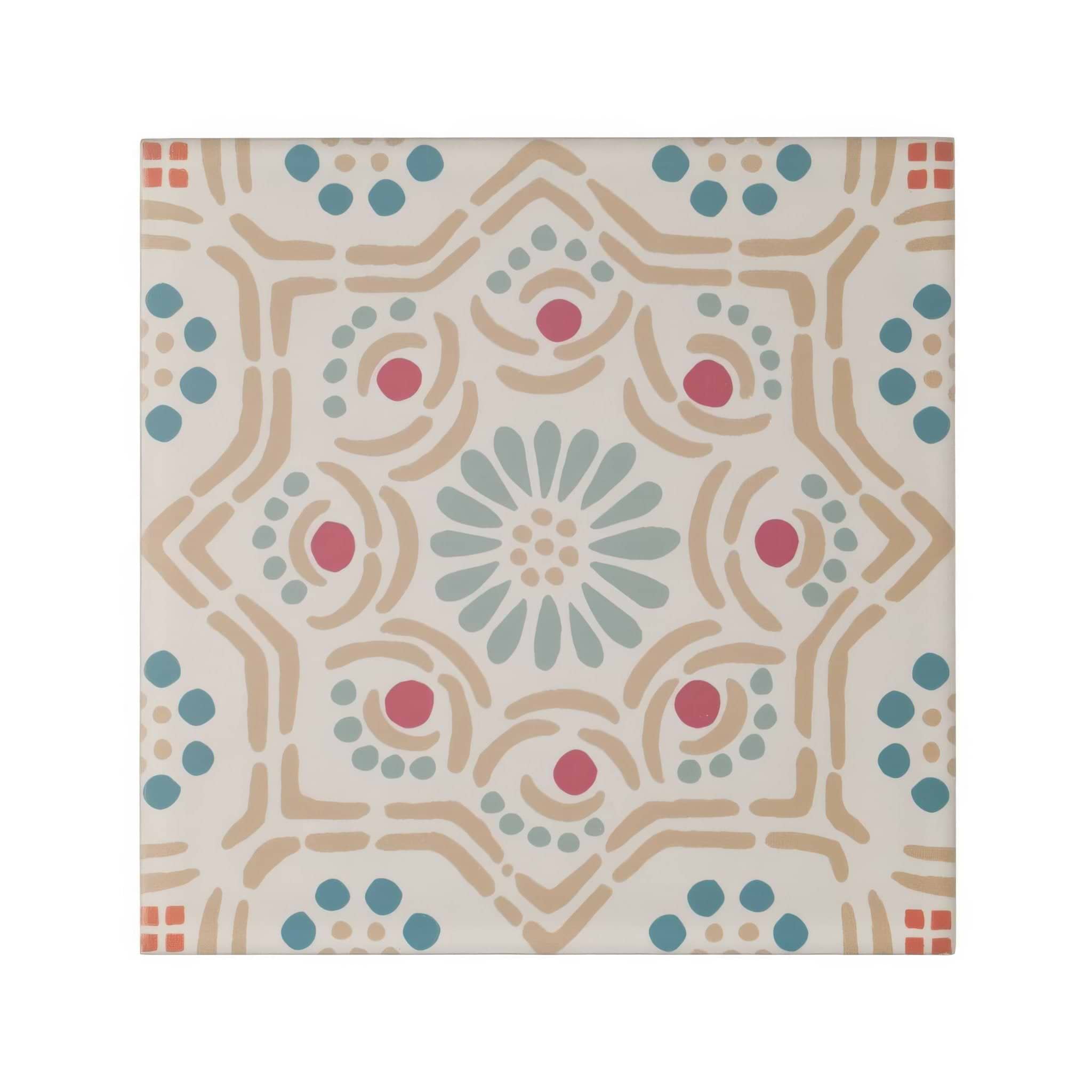 Nina Campbell Ronda Coral Aqua - Hyperion Tiles