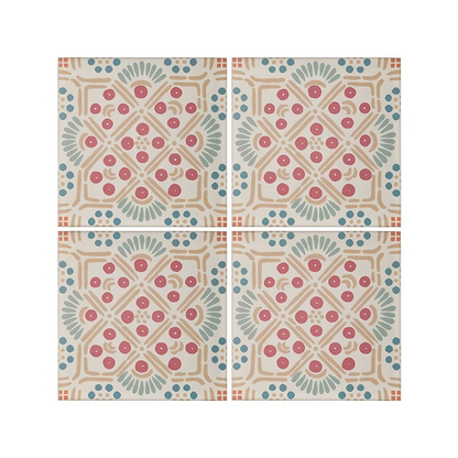 Nina Campbell Seville Coral Aqua - Hyperion Tiles