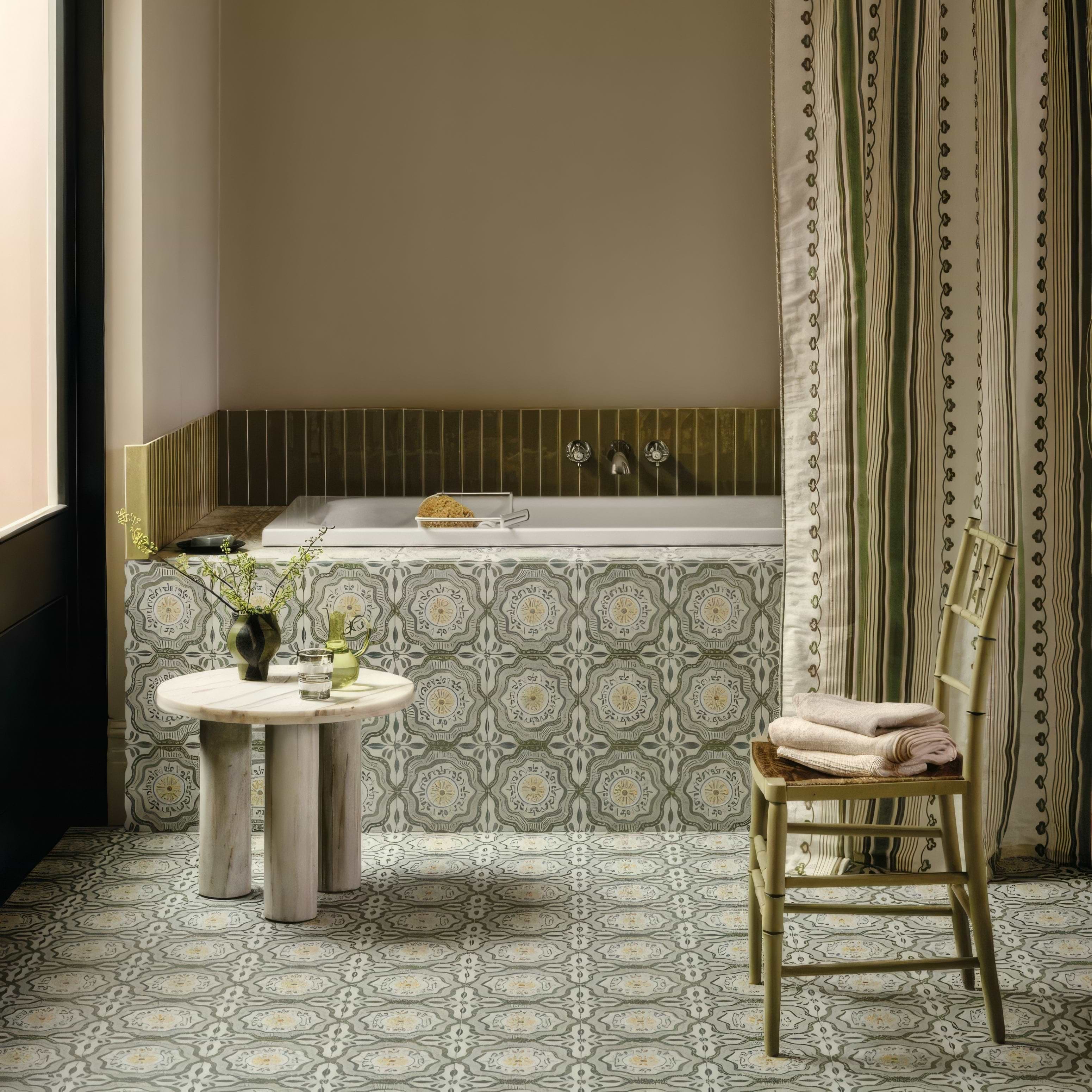 Nina Campbell Cochin Green | Hyperion Tiles