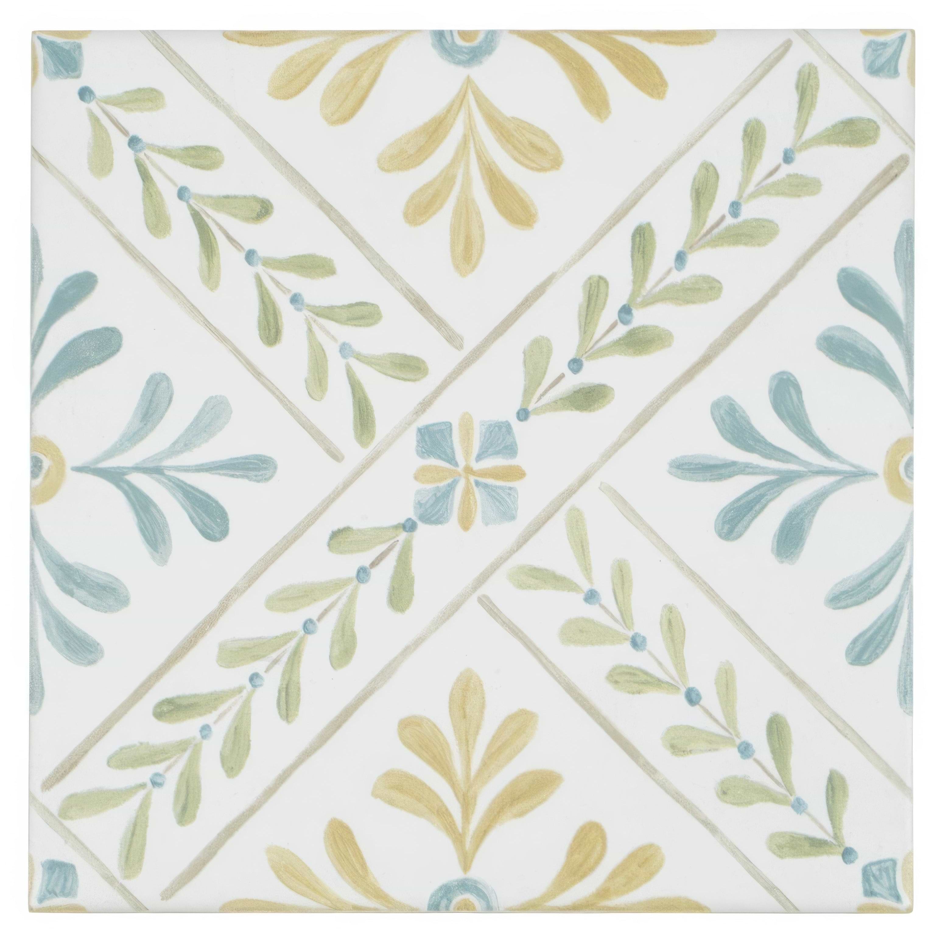 Nina Campbell Goa Aqua/Ochre | Hyperion Tiles