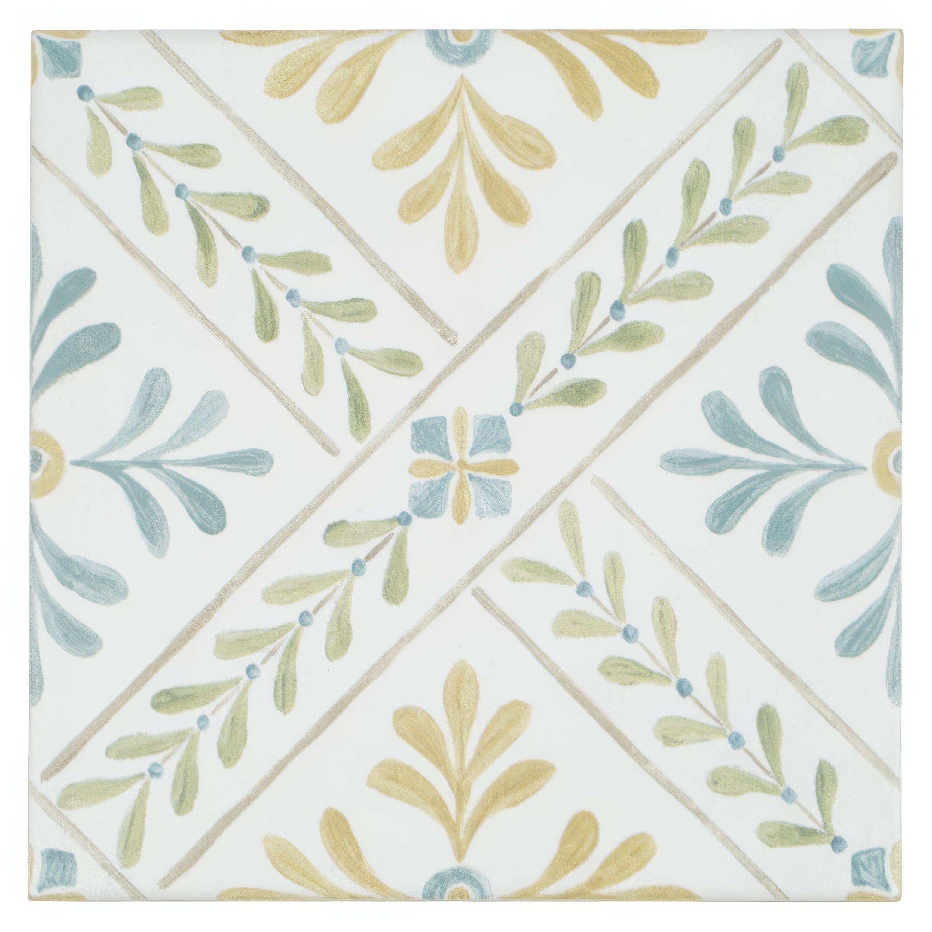 Nina Campbell Goa Aqua/Ochre | Hyperion Tiles