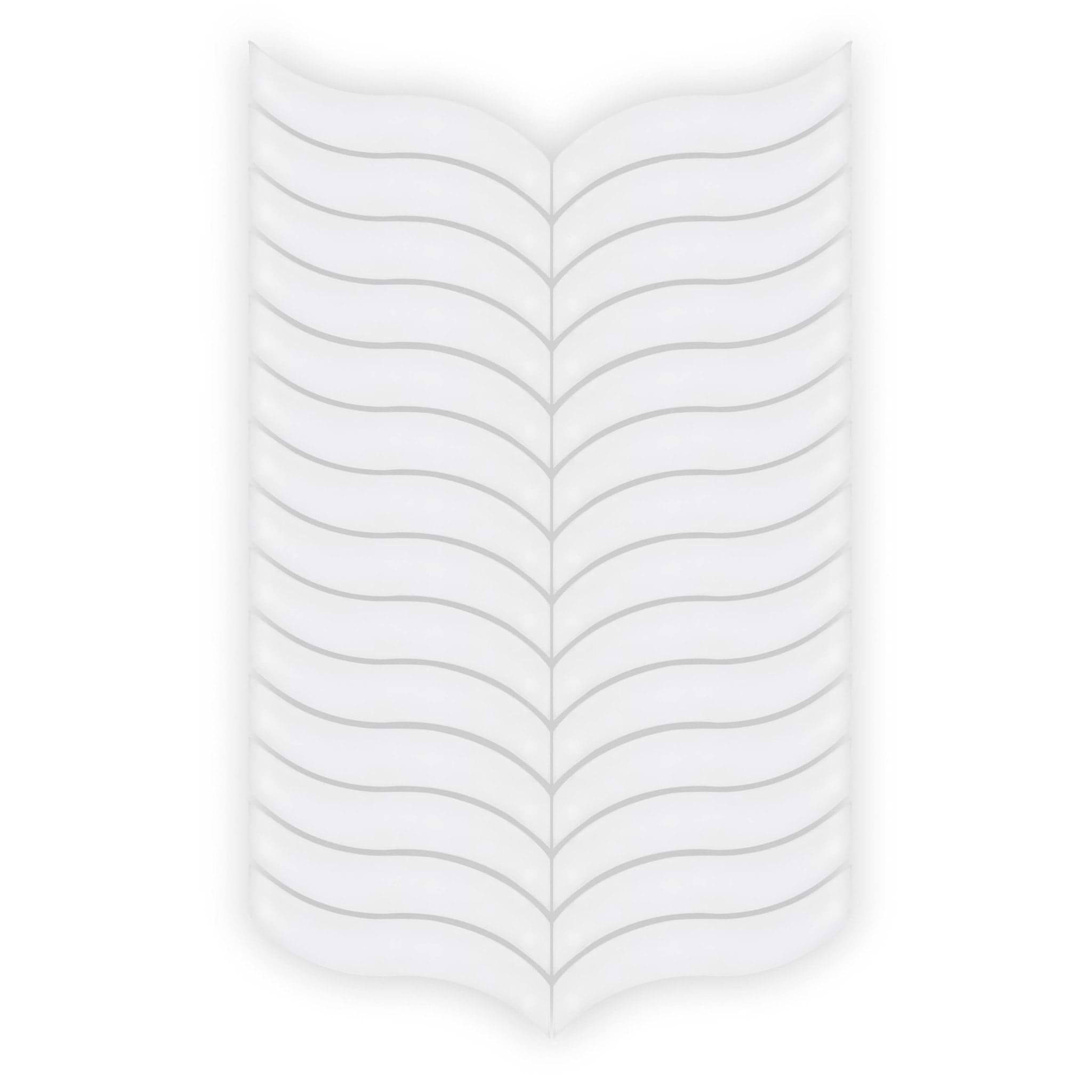 Nordic Glass Bergen Snow Mosaic - Hyperion Tiles