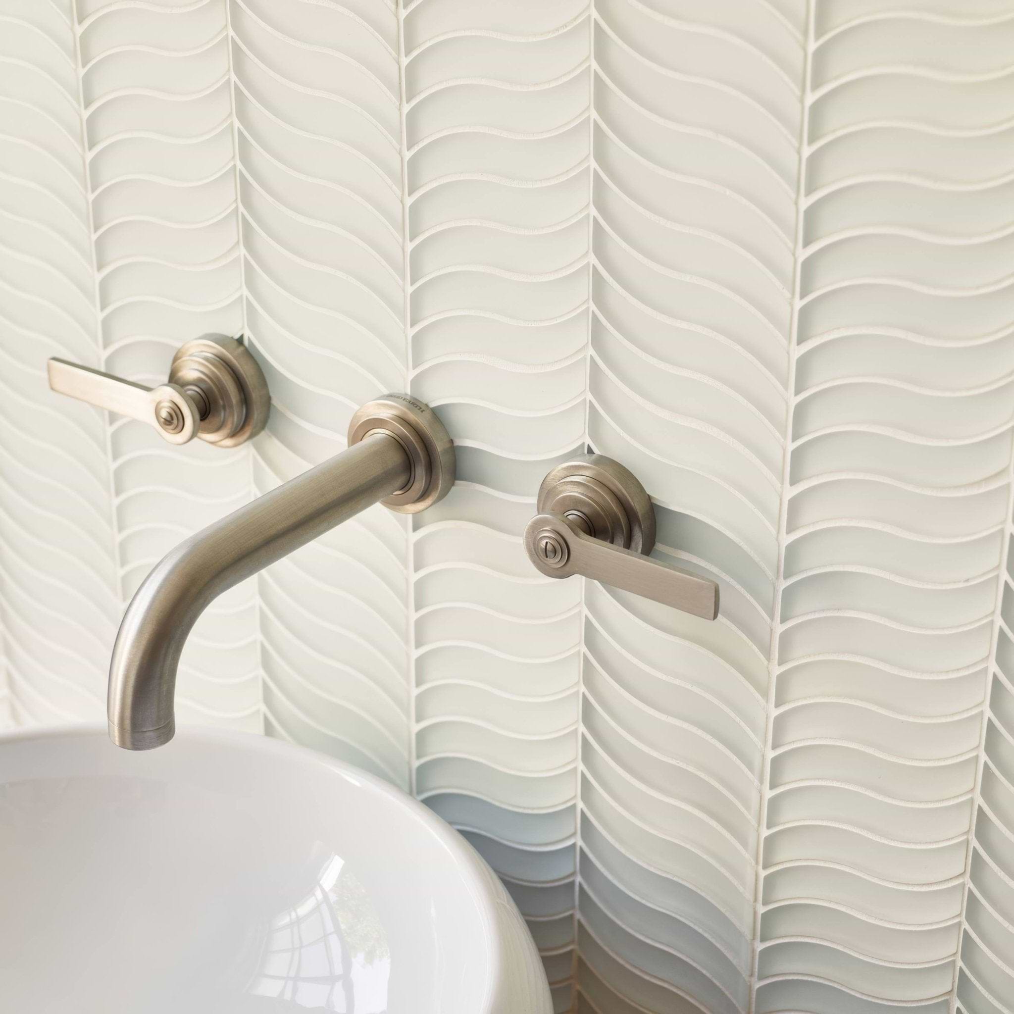 Nordic Glass Bergen Snow Mosaic - Hyperion Tiles
