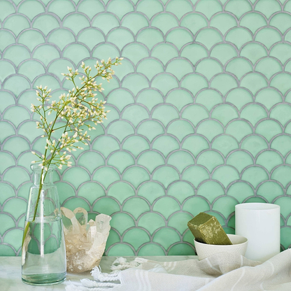 Nordic Glass Tromso Fjord Mosaic - Hyperion Tiles