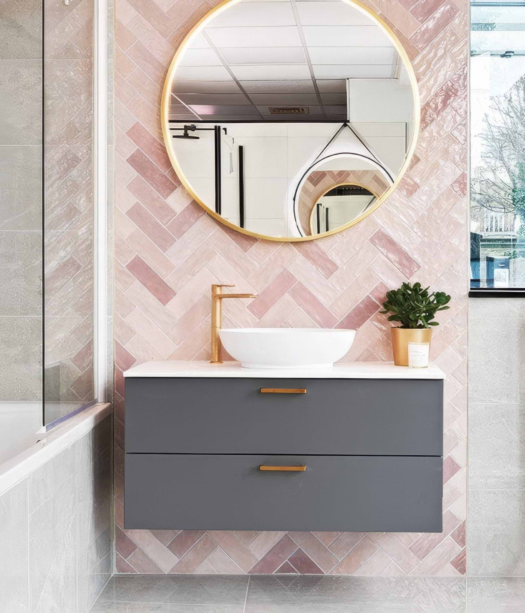 Oasis Ceramic Pink - Hyperion Tiles