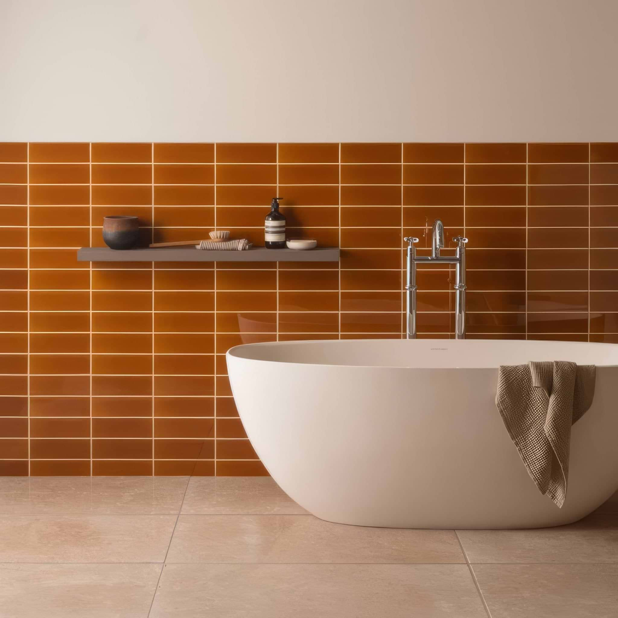 Ochre Large Brick - Hyperion Tiles