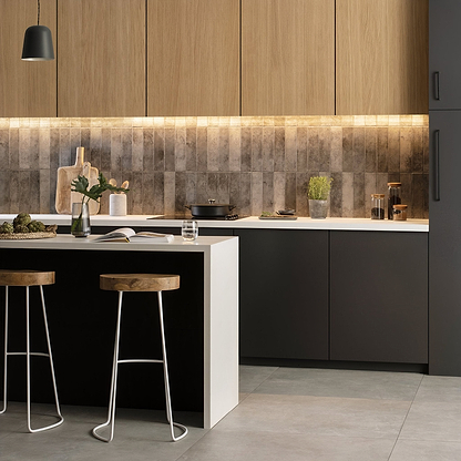 Oken Brick Anthracite - Hyperion Tiles
